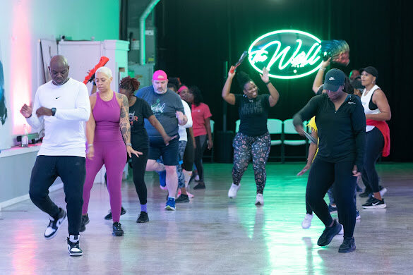 Line dancing class in full swing at The Well