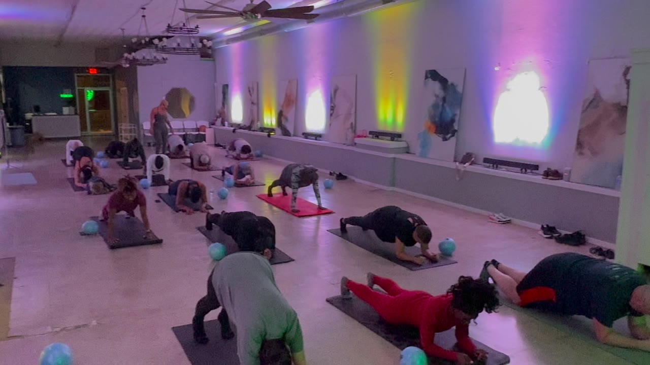 Mat Pilates class at The Well